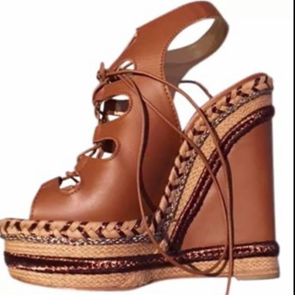 Authentic Christian Louboutin wedge. Size 6.5